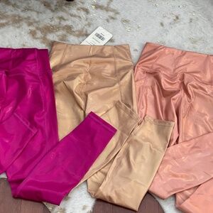 Bundle of 3 NWT metallic oasis leggings in women’s size XS